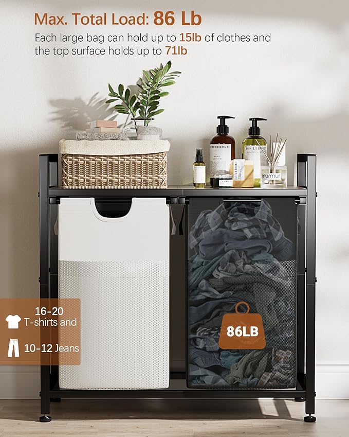 Double Laundry Hamper