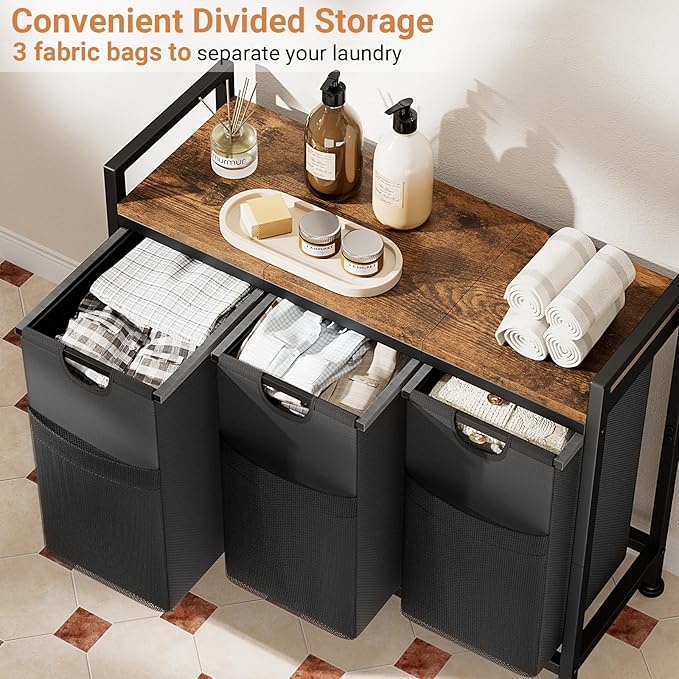 Laundry Hamper 3 section